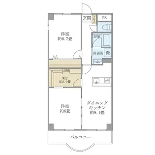 西船橋スクエアガーデン【4階】の間取り