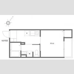 向島テラス【1階】の間取り