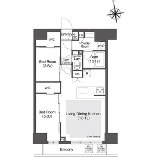 コンフォリア・リヴ西葛西【7階】の間取り