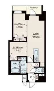 GRANPASEO菊川【5階】の間取り