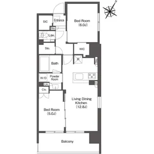 東京都中央区日本橋人形町2丁目【マンション】の間取り