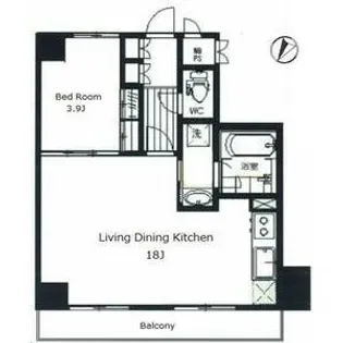 月島ホームズ【12階】の間取り