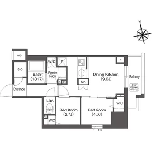 コンフォリア東上野【5階】の間取り