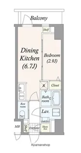 東京都江東区亀戸2丁目【マンション】の間取り