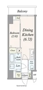 東京都江東区亀戸2丁目【マンション】の間取り