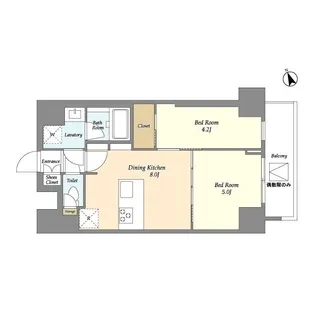 ドゥーエ浅草【2階】の間取り