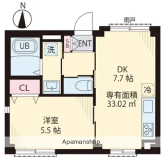 M・A PARK KIBA【2階】の間取り