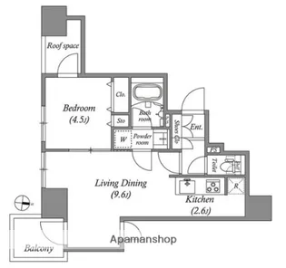 GRAN PASEO森下【7階】の間取り