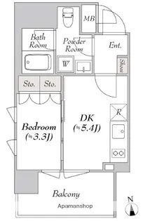 ミリアレジデンス両国【9階】の間取り