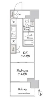 ウエリスアーバン水天宮前【12階】の間取り