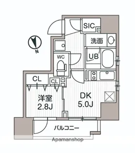 東京都台東区蔵前4丁目【マンション】の間取り