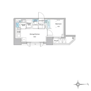 ルフォンプログレ門前仲町プレミア【14階】の間取り