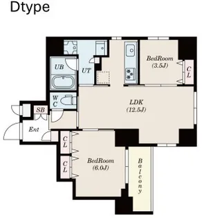 SーRESIDENCE押上EPURE【2階】の間取り