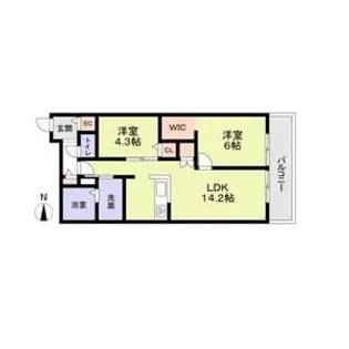 CASA FORESTALEーA【3階】の間取り