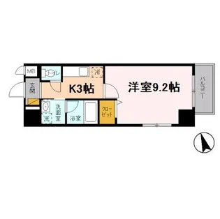 1Kの間取り画像