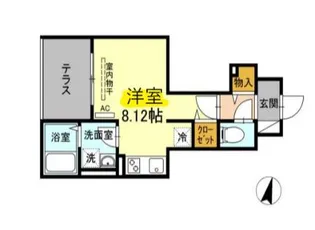 アンジュール西小岩【1階】の間取り
