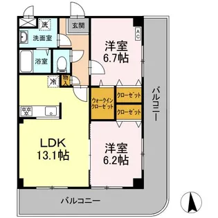 サンモール スクエア【1階】の間取り