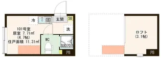 東京都江東区大島3丁目【アパート】の間取り