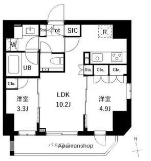 東京都台東区小島1丁目【マンション】の間取り