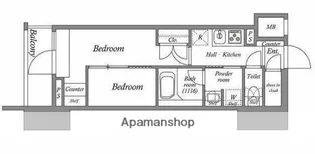 ACP RESIDENCE 亀戸【10階】の間取り
