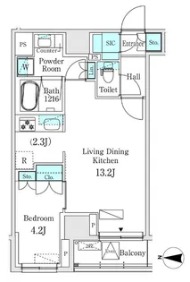 ASMACI MAISON両国Ⅰ【8階】の間取り