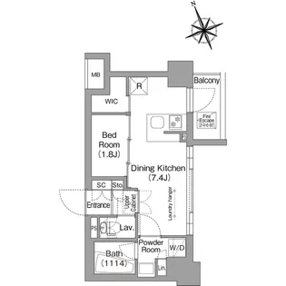 コンフォリア東葛西【6階】の間取り