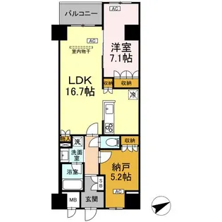 サンジョイアゼロ【6階】の間取り