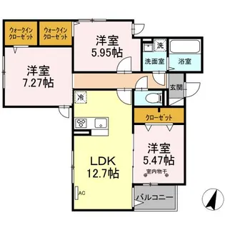 セレスティア瑞江Ⅰ【3階】の間取り
