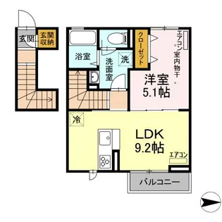 メゾンフォレストⅦ【2階】の間取り
