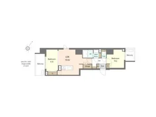 S-RESIDENCE浅草diverse【6階】の間取り