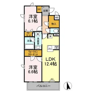 NOBLE MAISON【4階】の間取り
