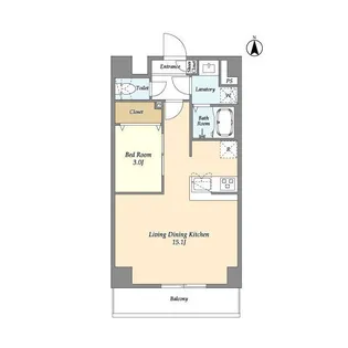 アルファコート谷在家【7階】の間取り