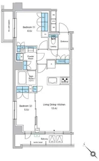 プレディアコート西葛西【4階】の間取り