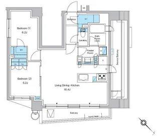 プレディアコート西葛西【6階】の間取り