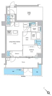 プレディアコート西葛西【1階】の間取り