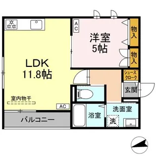 メゾン光【2階】の間取り