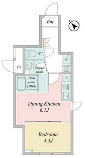 LIVEFLAT門前仲町【1階】の間取り