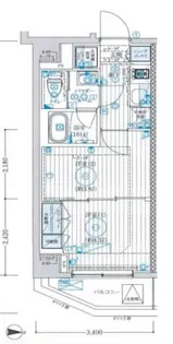 ブライズ大島【6階】の間取り