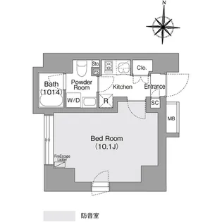 コンフォリア・リヴ森下MUTIO【2階】の間取り