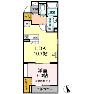 レジデンス葛西II【3階】の間取り