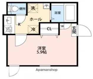 東京都台東区竜泉3丁目【マンション】の間取り