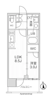 東京都台東区元浅草1丁目【マンション】の間取り