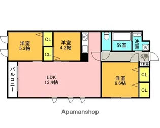 THE BELUGA 世田谷 RESIDENCE【1階】の間取り