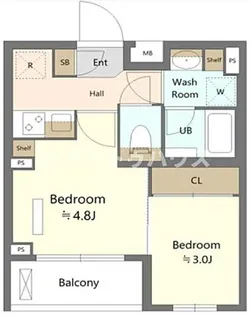 ESーGRANDE綾瀬【1階】の間取り