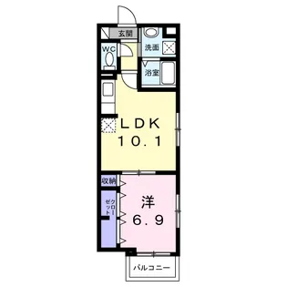 アリーサコート セント【2階】の間取り