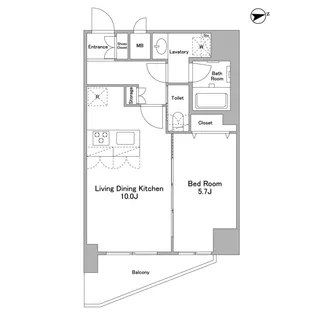 アスール北上野【7階】の間取り