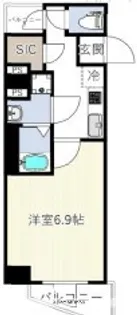ES−GRANDE門前仲町【3階】の間取り