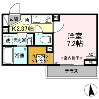 ルリアン八広【1階】の間取り