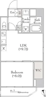 ルミークアン北上野【13階】の間取り