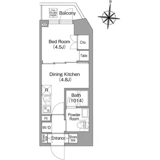 コンフォリア・リヴ木場EASTⅠ【8階】の間取り